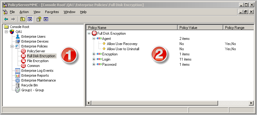 PolicyServer MMC Interface | Trend Micro